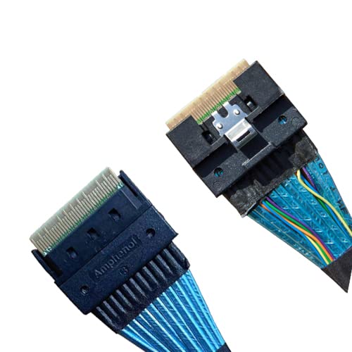 𝐃𝐢𝐋𝐢𝐧𝐤𝐞𝐫 𝐒𝐥𝐢𝐦𝐒𝐀𝐒 8X to 2*𝐔.𝟐 𝐍𝐕𝐌𝐞 Adapter,𝐒𝐅𝐅-𝟖𝟔𝟓𝟒 74pin to 2*𝐒𝐅𝐅-𝟖𝟔𝟑𝟗 68pin Cable with Power, 75CM(Broadcom MPN 05-60005-00，CBL-SAST-0953) - Image 3