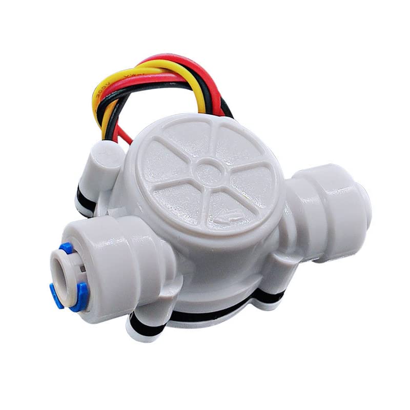 0.3-6L/min Water Flow Sensor, 1/4" Switch Hall Effect Flow Meter Liquid Meter Meter for Water Heater and Coffee Machine, YF-S402B - Image 2