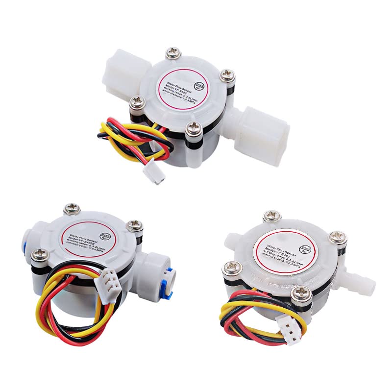 0.3-6L/min Water Flow Sensor, 1/4" Switch Hall Effect Flow Meter Liquid Meter Meter for Water Heater and Coffee Machine, YF-S402B - Image 4