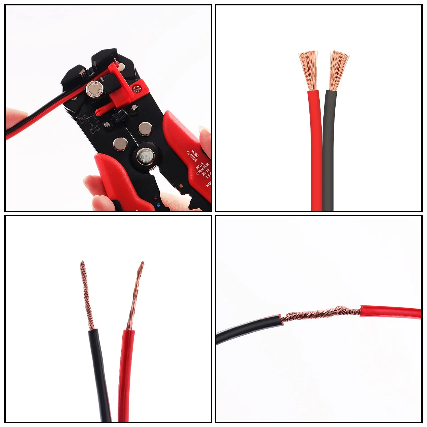 0.75 mm² 18 AWG Electric Wire Hook-up Cable Total 60 Metres [30 Metres Black and 30 Metres Red], Copper-Coated Aluminium Copper Cable, 12 V/24 V DC Cable 18AWG(0,75 mm²/30M)-PVC - Image 7