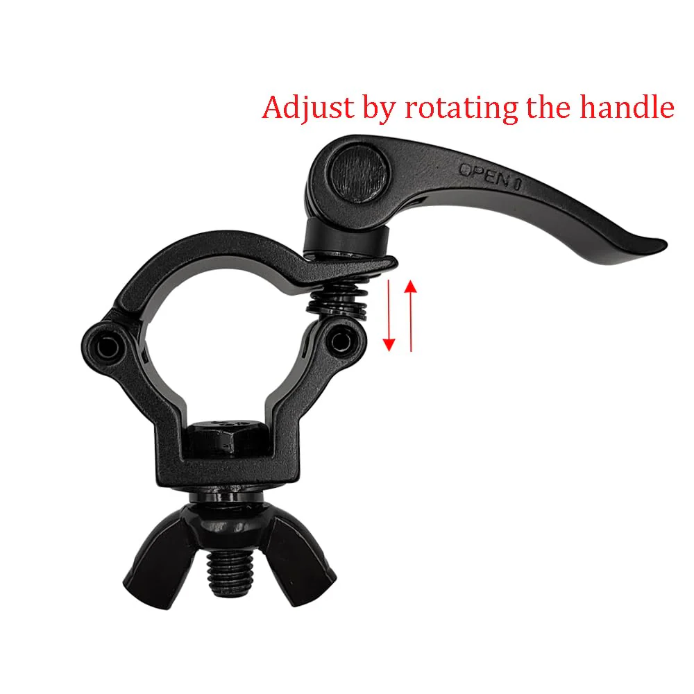 1.26-1.37inch Quick Release Stage Light Clamp Truss Clamps Heavy Duty 165lbs Dj Light Clamps Fit Pipe OD 32-35mm F24 2Pack - Image 4