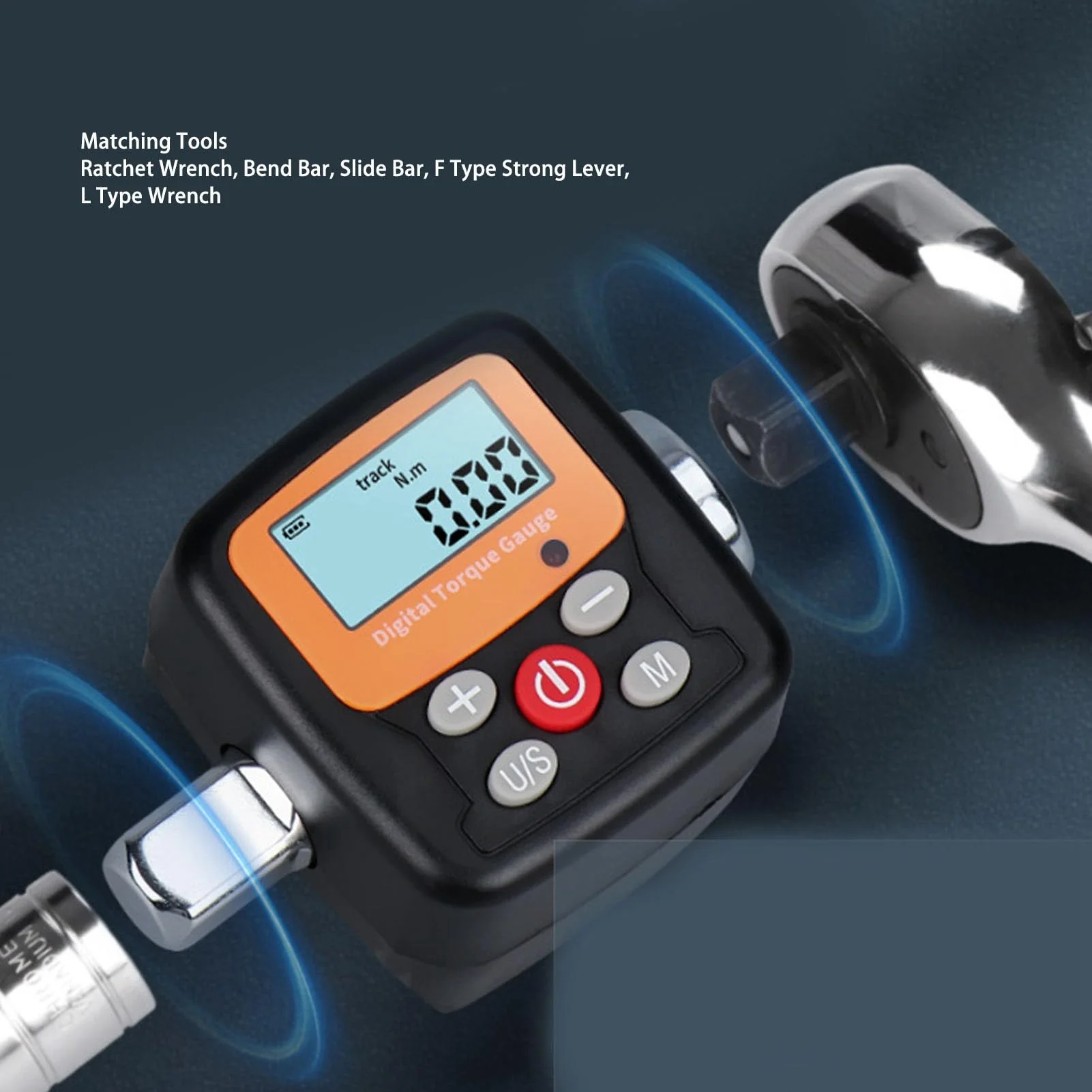 1/4" Drive Digital Torsion Meter 0.9-30Nm Torsion Meter Electronic Torsion Adapter Meter for Car Repair - Image 8