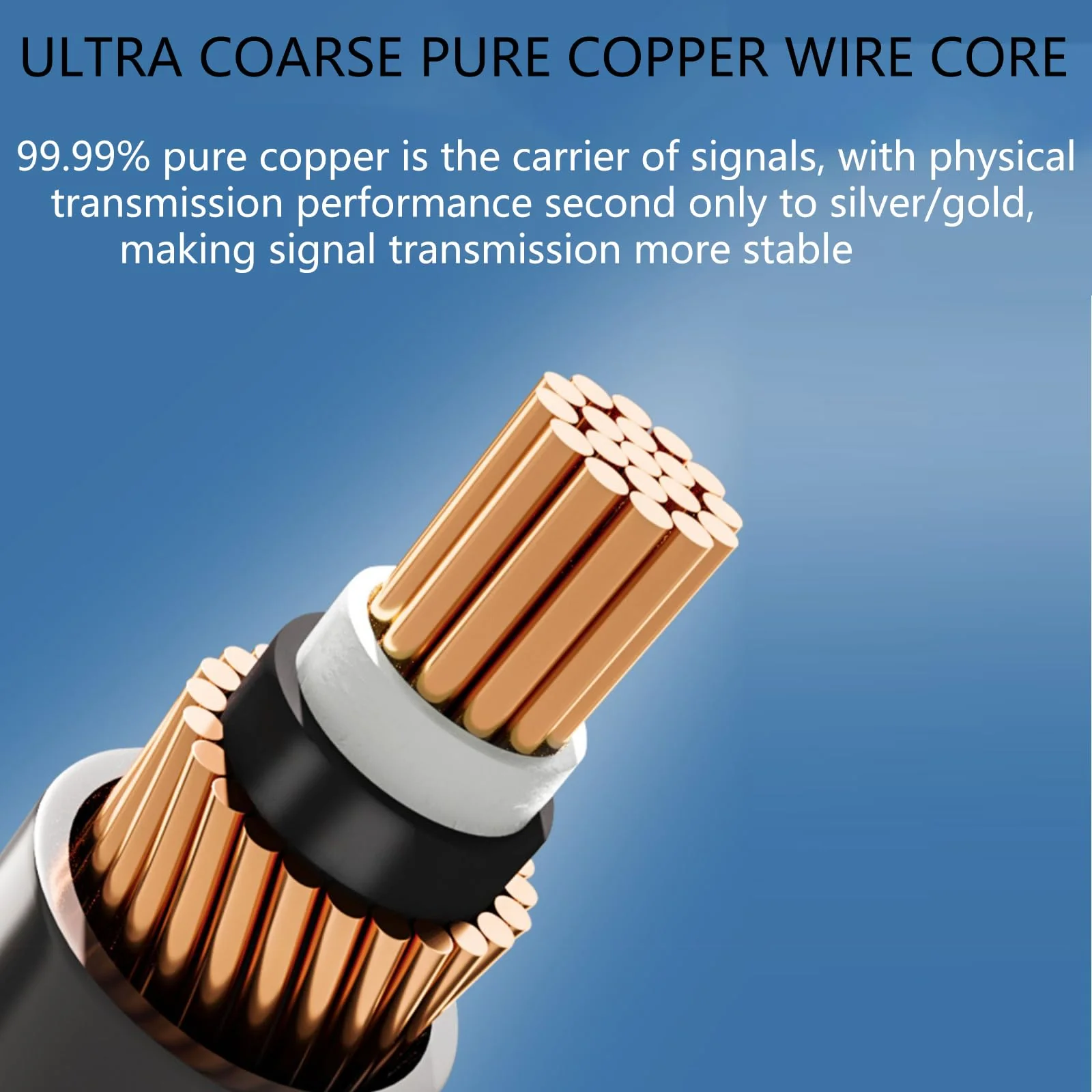 1/4 Inch TRS Instrument Cable 10 ft with Mute Plug Ends, Right Angle to Straight 6.35mm Silent Instrument Cable with no pop for Electric Guitar, Bass, Keyboard, Mixer, Amplifier, Speaker, Pro Audio - Image 5