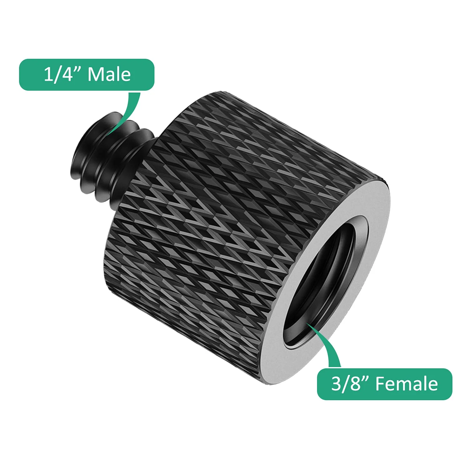 1/4 to 3/8 Tripod Screw Adapter 4 Pcs 1/4 Male to 3/8 Female and 3/8 Male to 1/4 Female Camera Screw Adapter for Camera Mount Tripod Stand Microphone Stand Mic Mount - Image 2