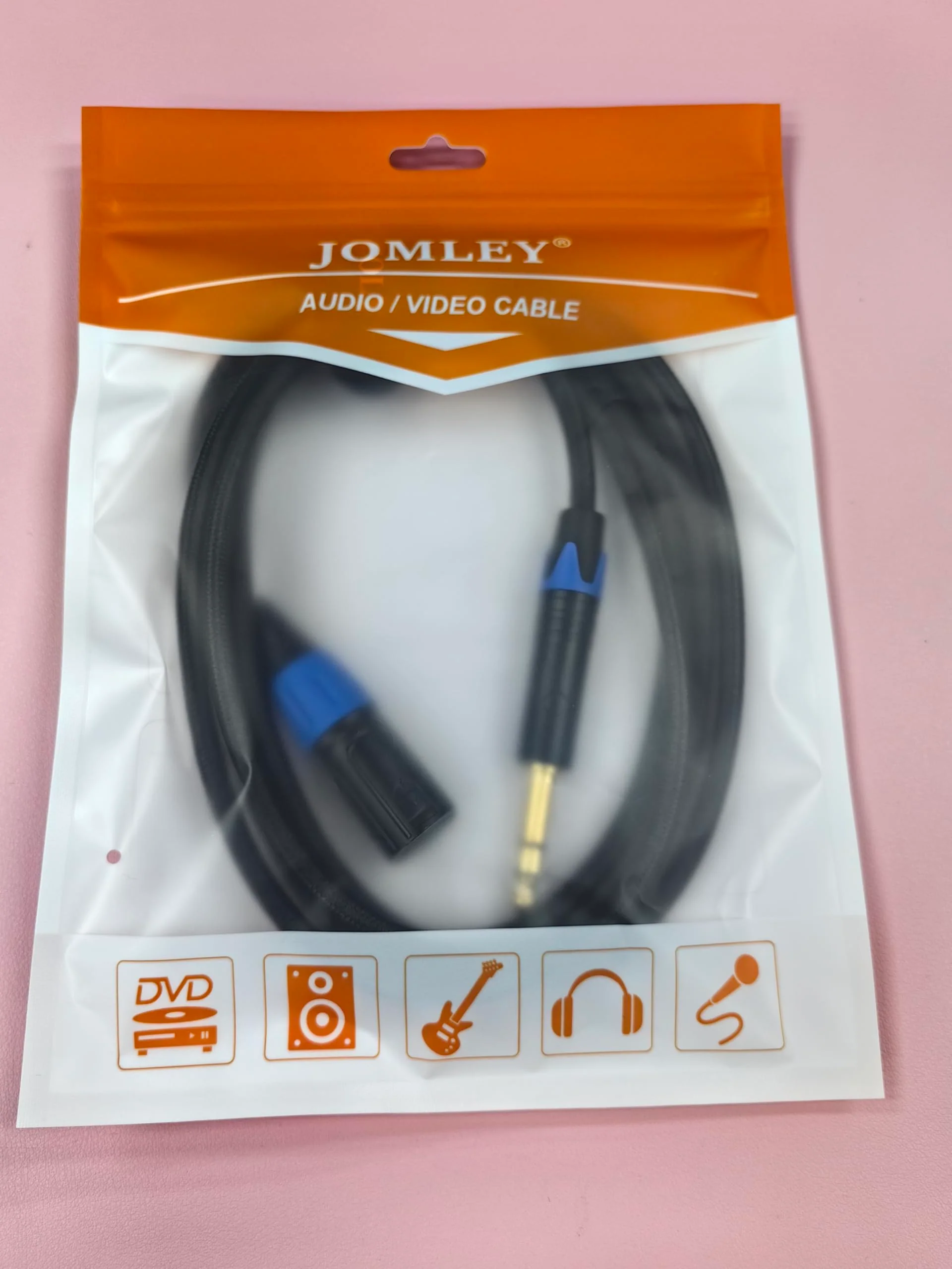 1/4 to XLR Cable, 1/4 inch (6.35 mm) TRS to XLR Male Stereo Balanced Quarter-inch TRS Nylon Braid Interconnect Cord Patch Cable - 15ft 15 feet - Image 8