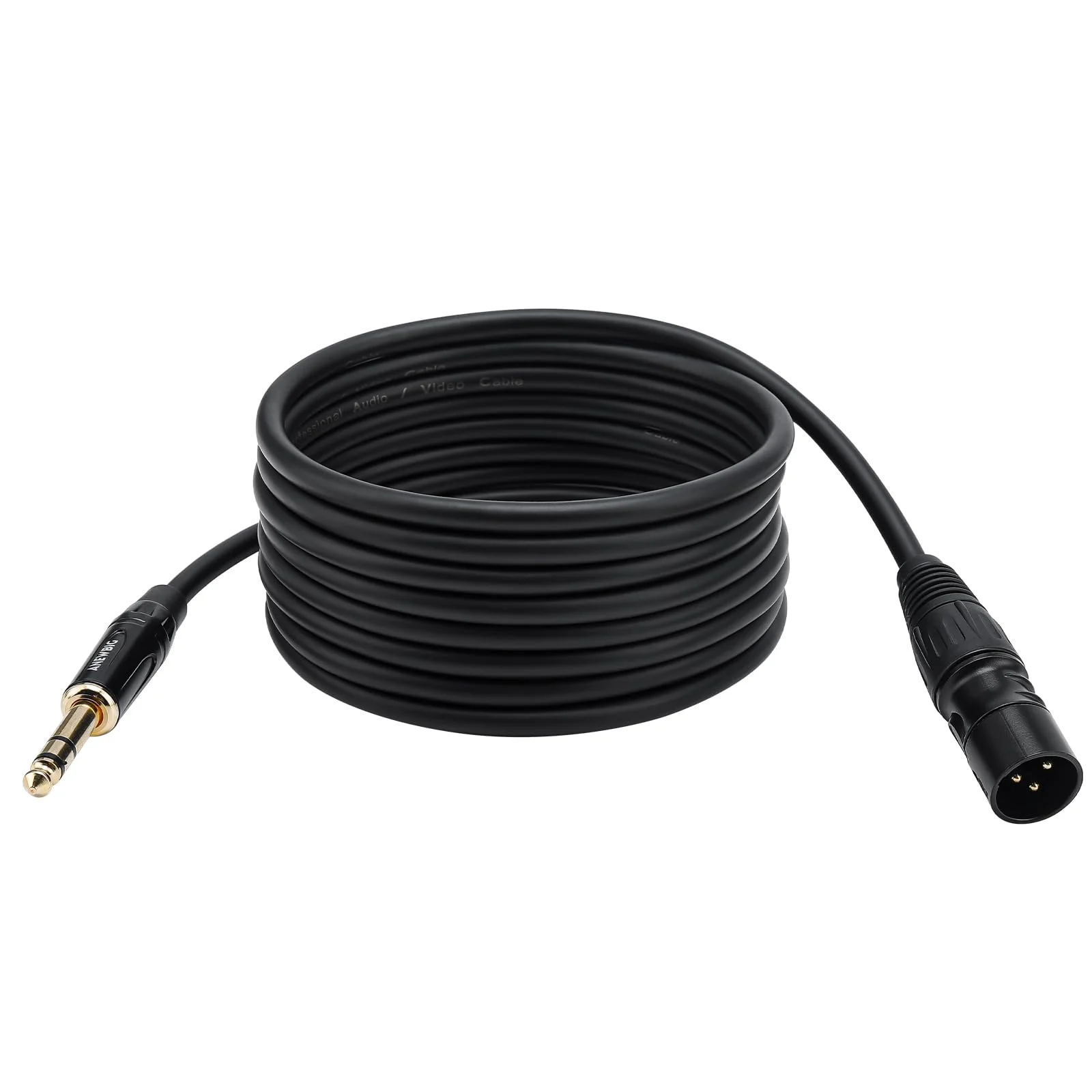 1/4 to XLR Cable, 6.35 mm TRS to XLR Male Cables, Quarter inch TRS Male to XLR Microphone Cord 3.3ft 3.3 Feet - Image 2