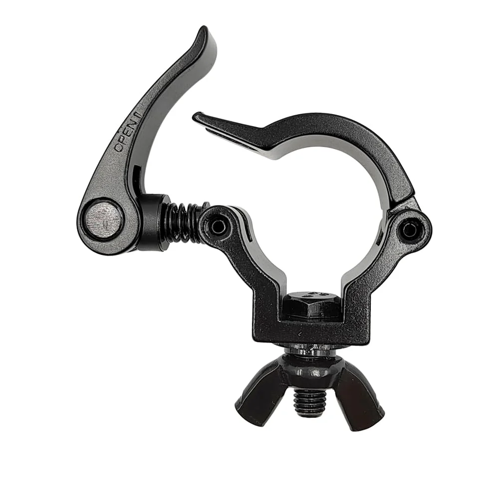 1.5inch Quick Release Stage Lighting Clamp Aluminum Alloy Heavy Duty 165lbs DJ Light Clamps Fit Pipe OD 36-39mm Black - Image 3