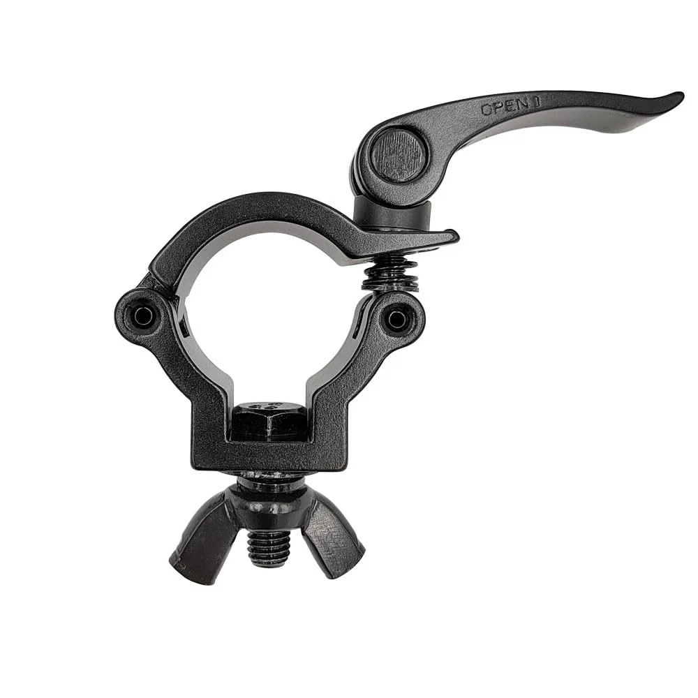 1.5inch Quick Release Stage Lighting Clamp Aluminum Alloy Heavy Duty 165lbs DJ Light Clamps Fit Pipe OD 36-39mm Black - Image 4