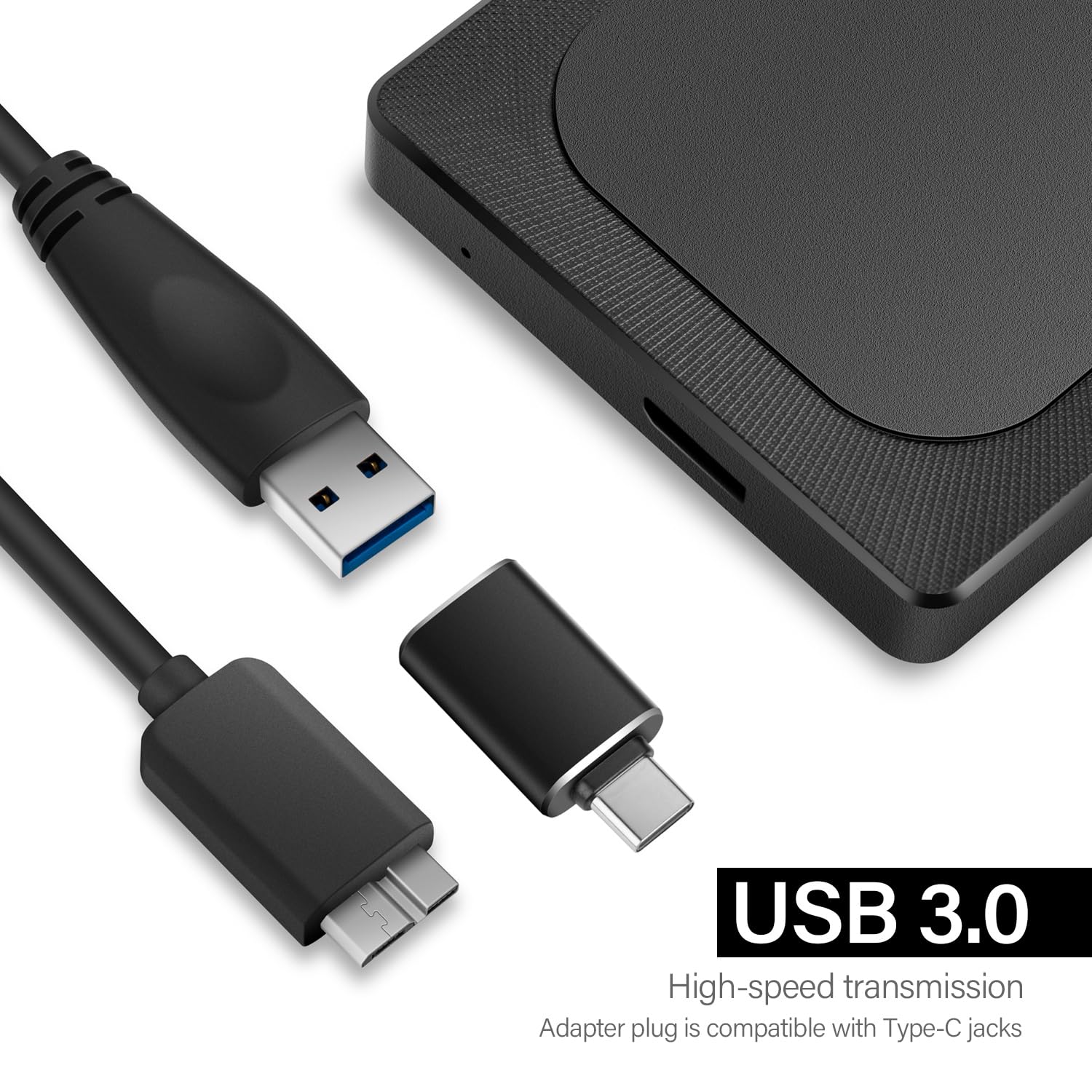 1.5TB External Hard Drive Ultra Slim Portable HDD-USB 3.0 for PC, Mac, Laptop, PS4, Xbox one,Xbox 360 Model A4 1.5TB - Image 4