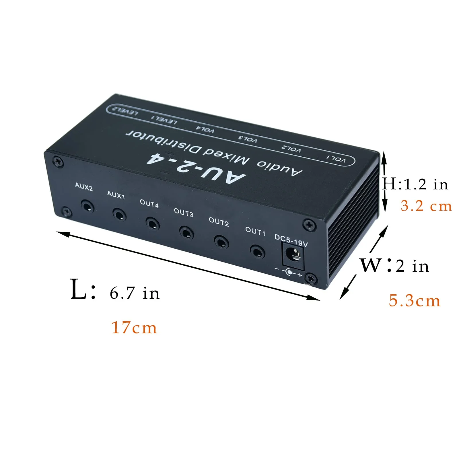 1/8" aux Input Mixing 2 in 4 Channel Way Out Headset Box Headphone Amplifier 3.5mm Mixer 1/8 inch Stereo Audio Amp with Ultra-Compact Portable Mini Jack 3.5 Splitter hup for Studio and Stage - Image 3