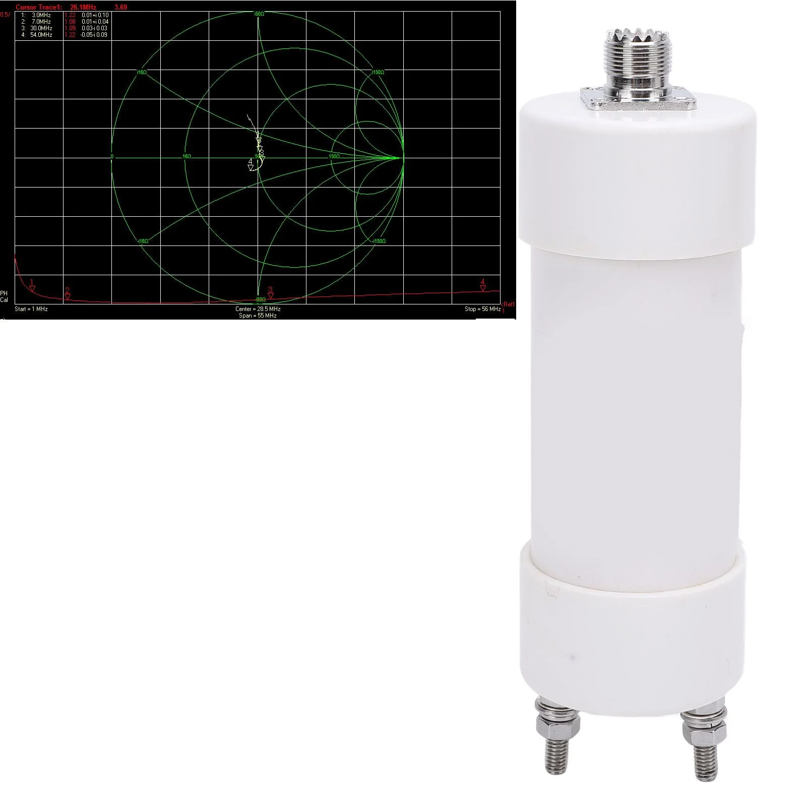 1:9, 1 to 56MHz, 200W RF Balun, EP Resin Magnetic Shortwave Antenna Balun, 50Ohm to 450Ohm, DIY Kit for HAM TP, Ideal for Shortwave Radio Communication - Image 3