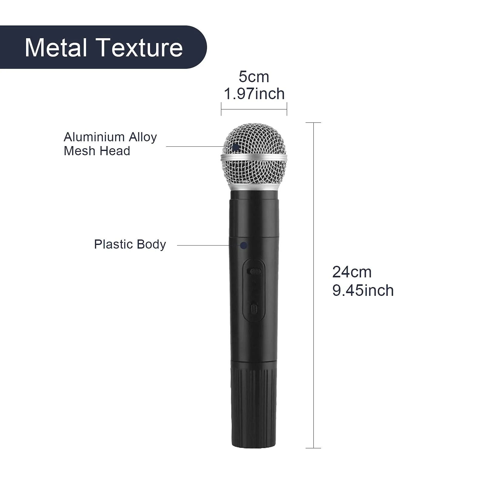 1 Microphone Plastic Rock Mic Karaoke Prop Performance - Image 2