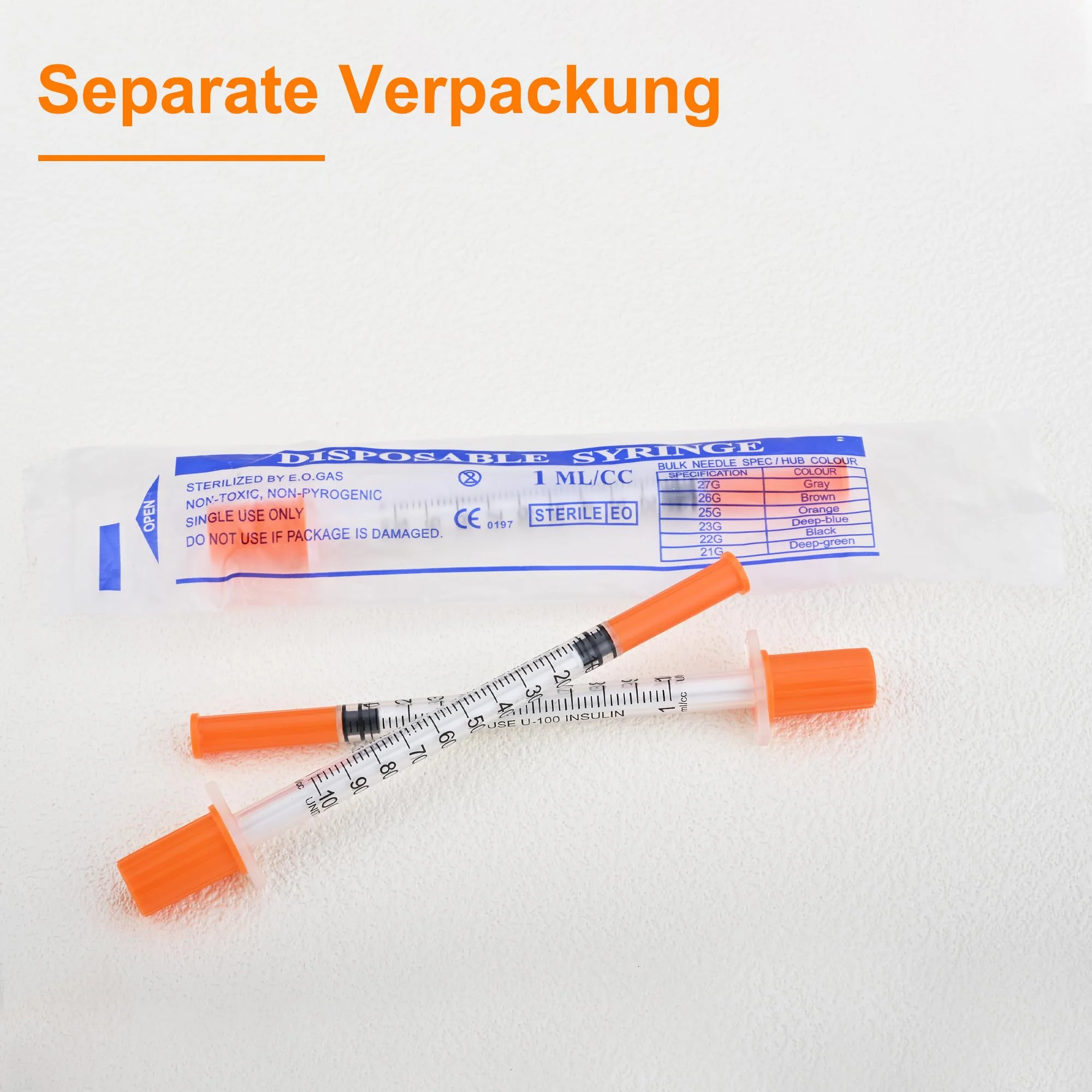 1 ml Plastic Tube, 30G Multi-Purpose Measuring Tools (13 mm) Individually Sealed Pack (20) 20 - Image 5