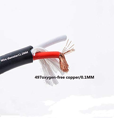 1 Pack 10AWG Speaker Cable,with Gold Plated Banana Plug,Oxygen Free Copper (1 Pack（6.6FT）) 1 pack（6.6FT） - Image 2