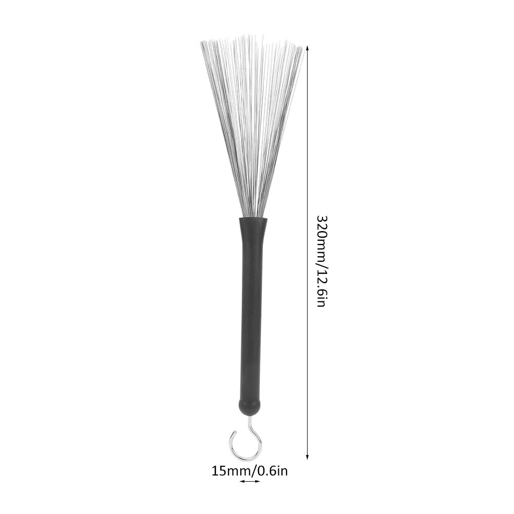 1 Pair Retractable Drum Wire Brushes Drum Stick Brushes for Jazz Folk Rock Band Playing Accessories - Image 2