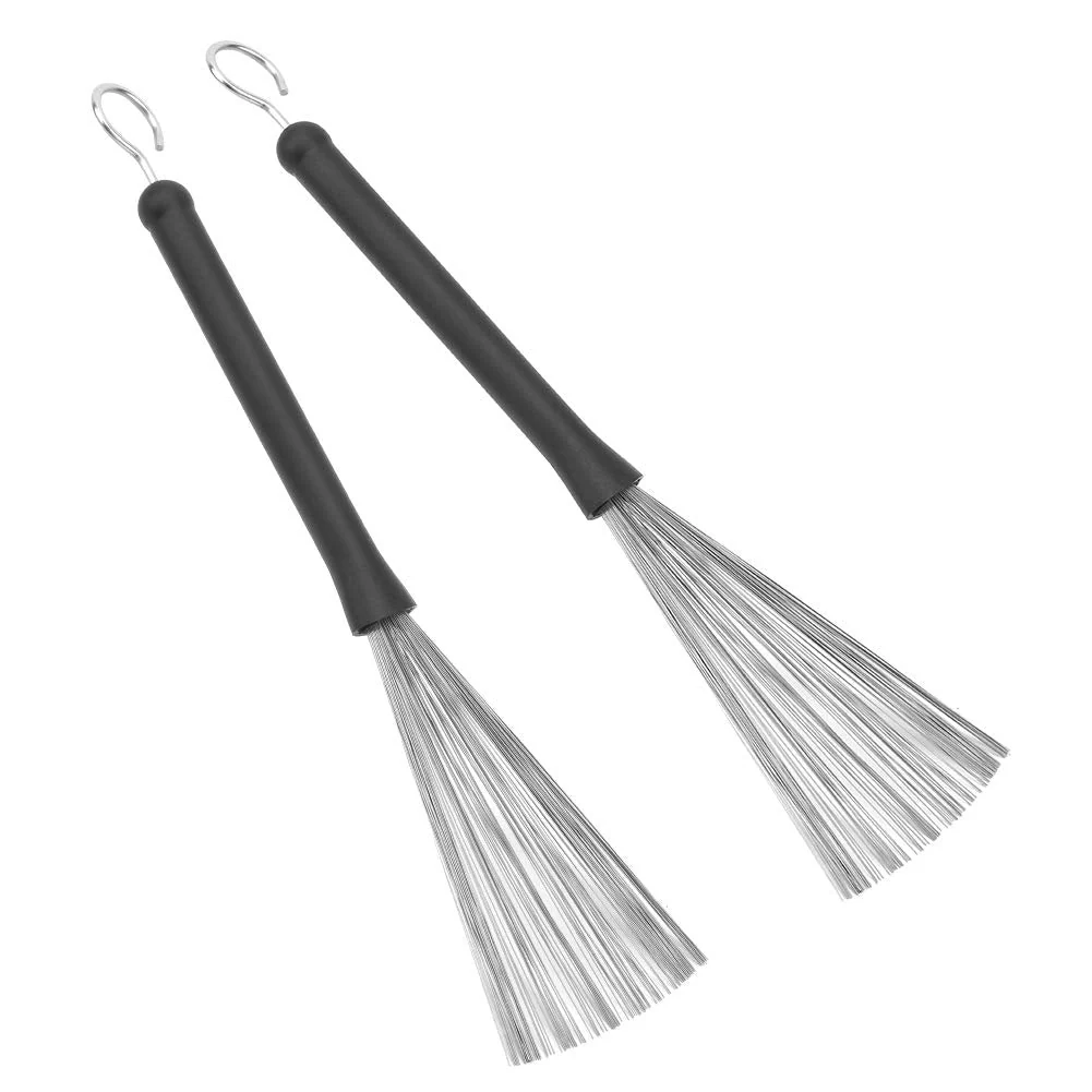 1 Pair Retractable Drum Wire Brushes Drum Stick Brushes for Jazz Folk Rock Band Playing Accessories - Image 8