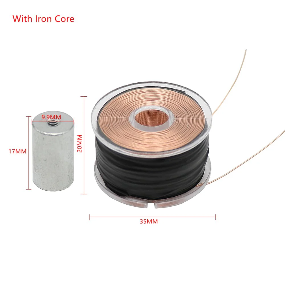 1 Piece Copper Magnetic Floating Coil, DIY Coil, 1000 Rotations, Wire Diameter 0.35 mm, Experiment Coil, Large Magnetic Levitation Coil (With Iron Core) With Iron Core - Image 2