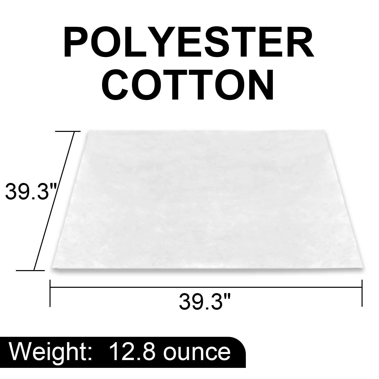 1 Piece of 100cm x 100cm Polyester Fiber Speaker Soundproofing Foam,12.8 oz, Suitable for Speaker Repairs, Replacements, and DIY Speakers,Used to Fill and sew Cloth Pockets, MATS and Crafts - Image 3
