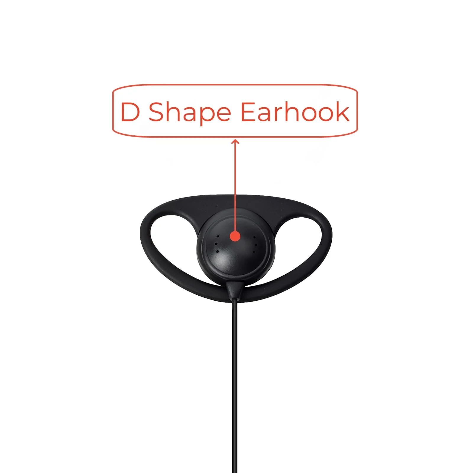 1 Pin 2.5mm D Shape Walkie Talkie Earpiece Headsets with PTT Mic，for Motorola Radios Talkabout Series Two-Way Radios （2 packs） - Image 4
