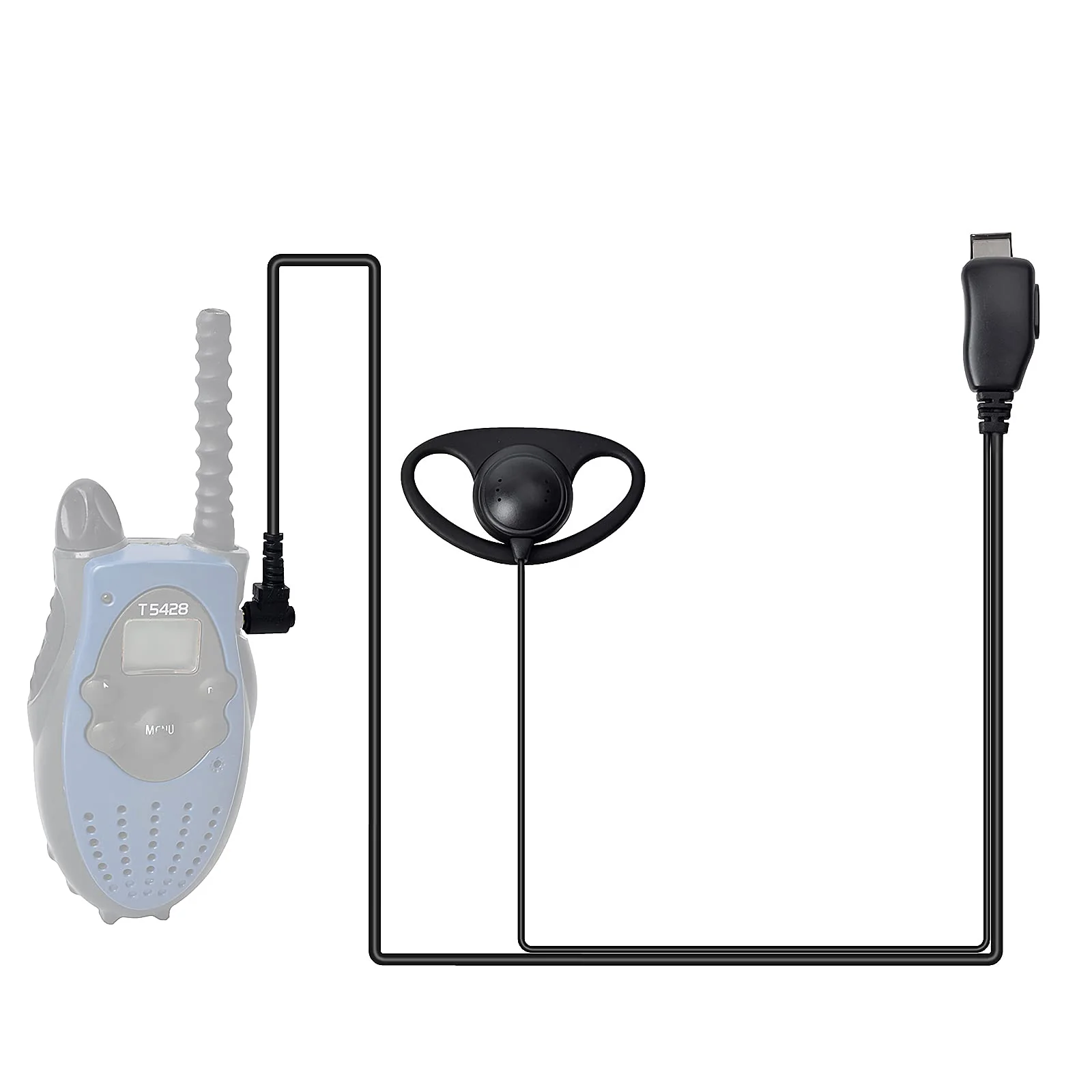 1 Pin 2.5mm D Shape Walkie Talkie Earpiece Headsets with PTT Mic，for Motorola Radios Talkabout Series Two-Way Radios （2 packs） - Image 6