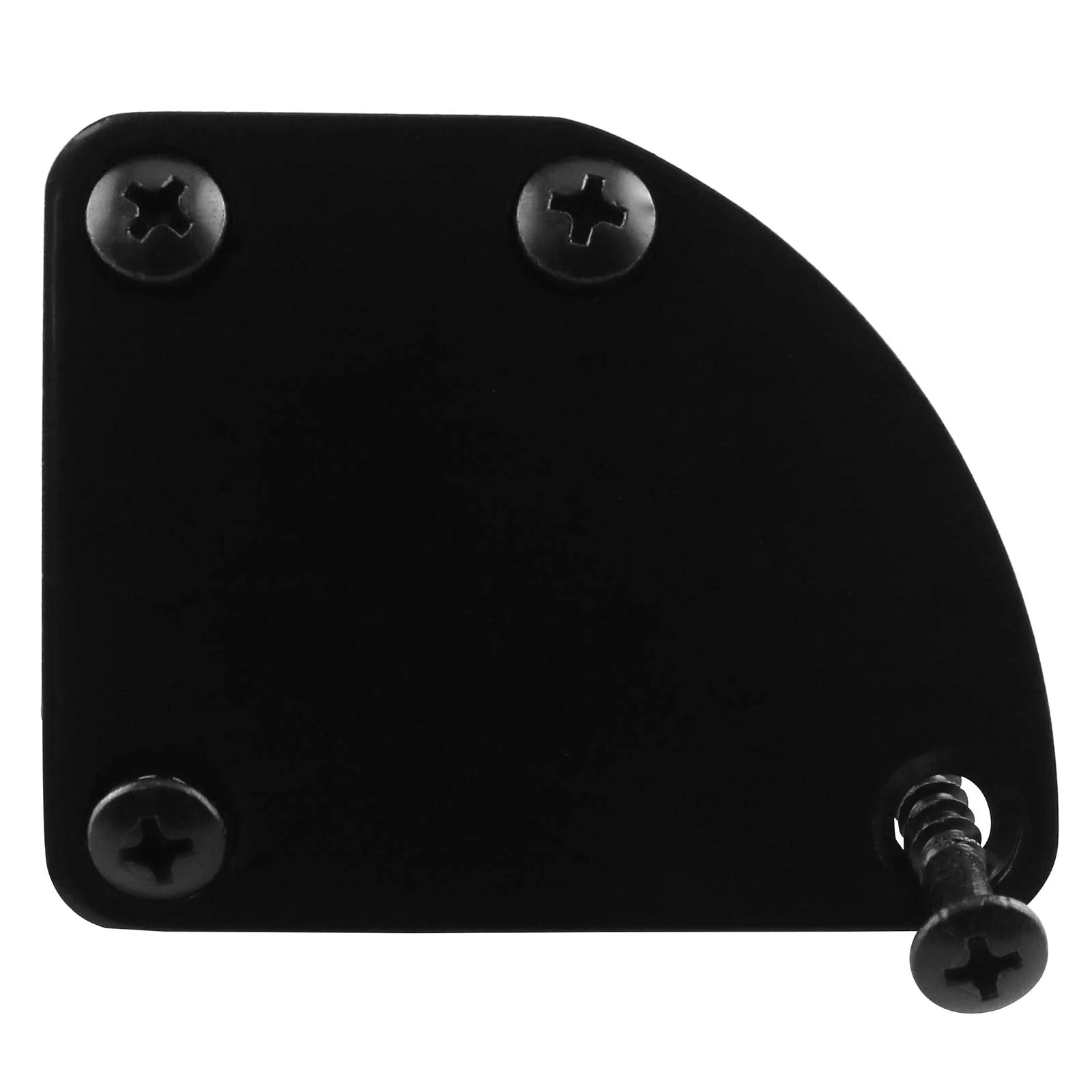 1 SET Electric Guitar Neck Plate Curved Cutaway Semi Round Neck Joint Back Mounting Plate 4 Holes with Screws Compatible with Guitar Bass Parts Replacement - Image 4