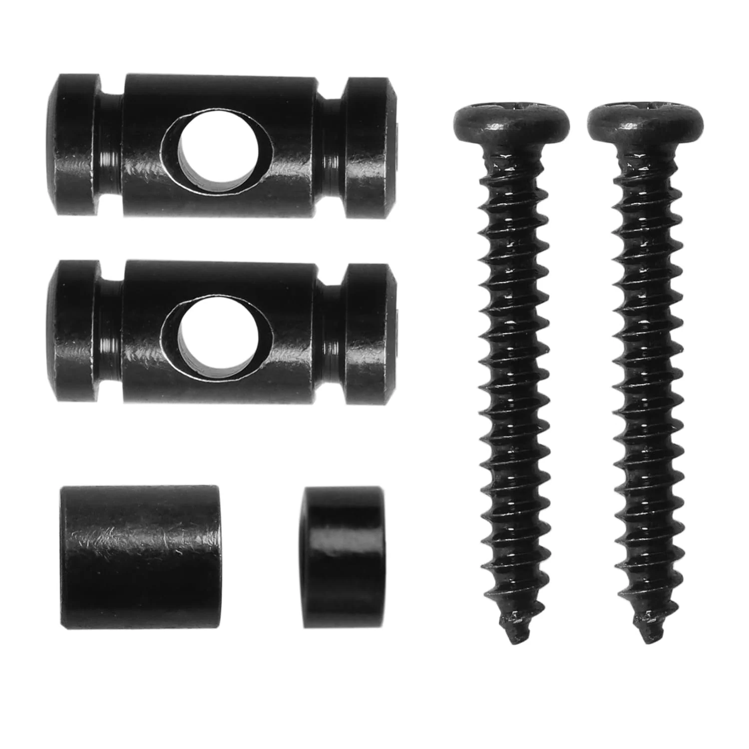 1 Set Guitar Roller String Retainer High bottom Electric Guitar Tree Guide String Retainer String Clamp Lock for Electric Guitar String Tree Replacement Black - Image 2