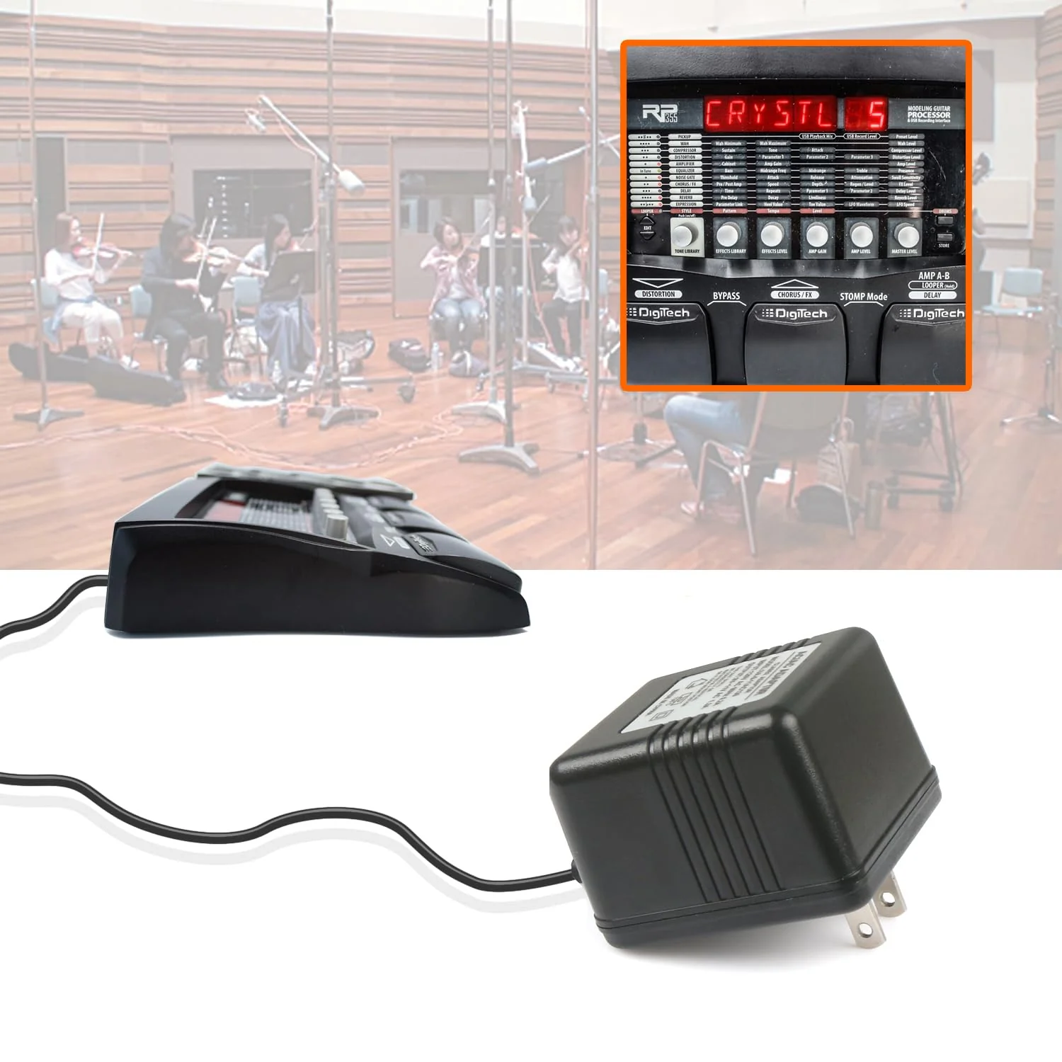 1 spot 9V1.3A Guitar Drop Pedal Power Supply for Digitech Whammy Jamman RP355 RP350 RP100 RP200A RP250 RP255 RP150 RP1000 Multi Effects Processor Switching AC Charger - Image 2