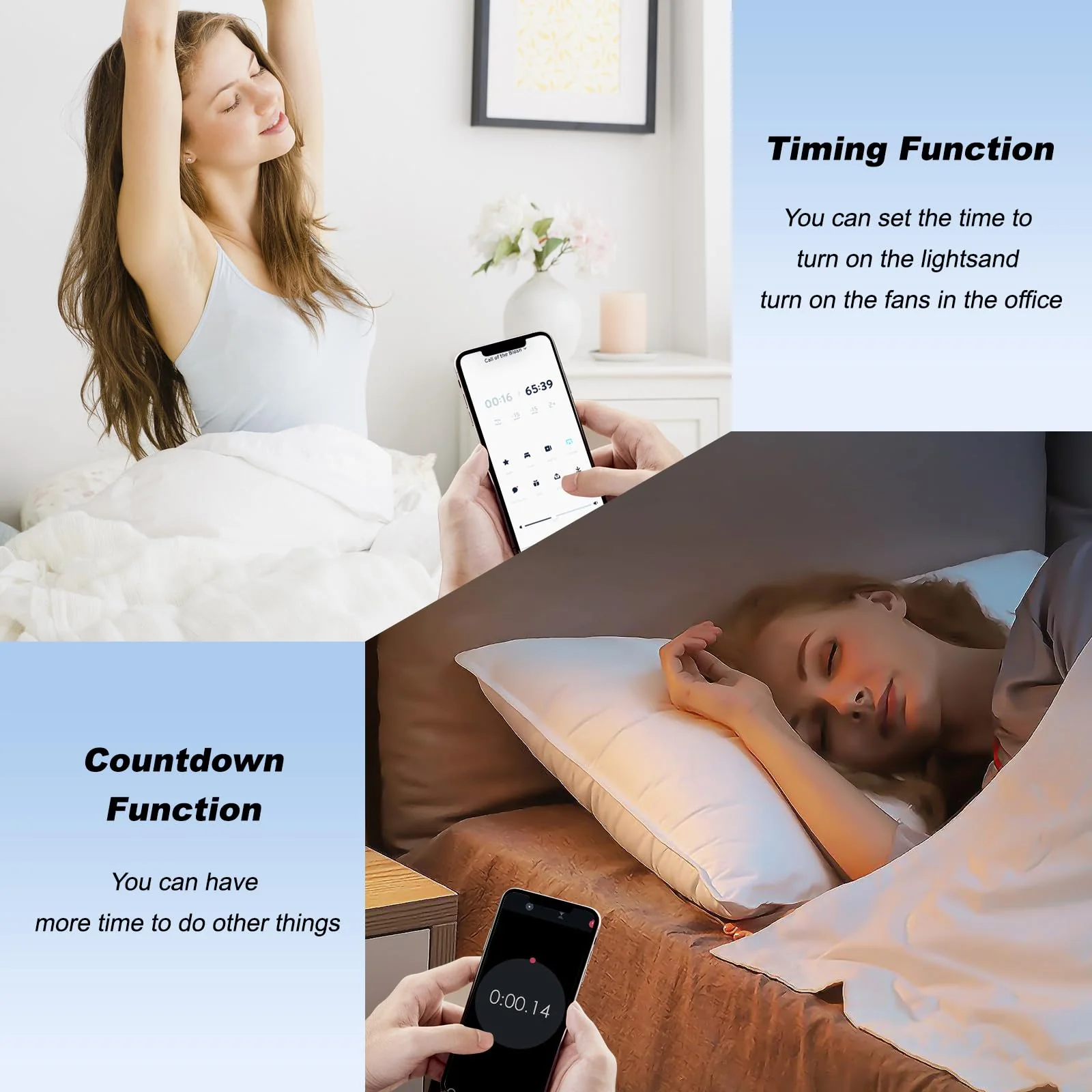1 x Mini Smart Light Switch, Wireless Remote Control Switch for Home Automation, RF Remote Controlled Light Switch with Timer and Motion Sensor with Alexa Echo, Google Home - Image 3