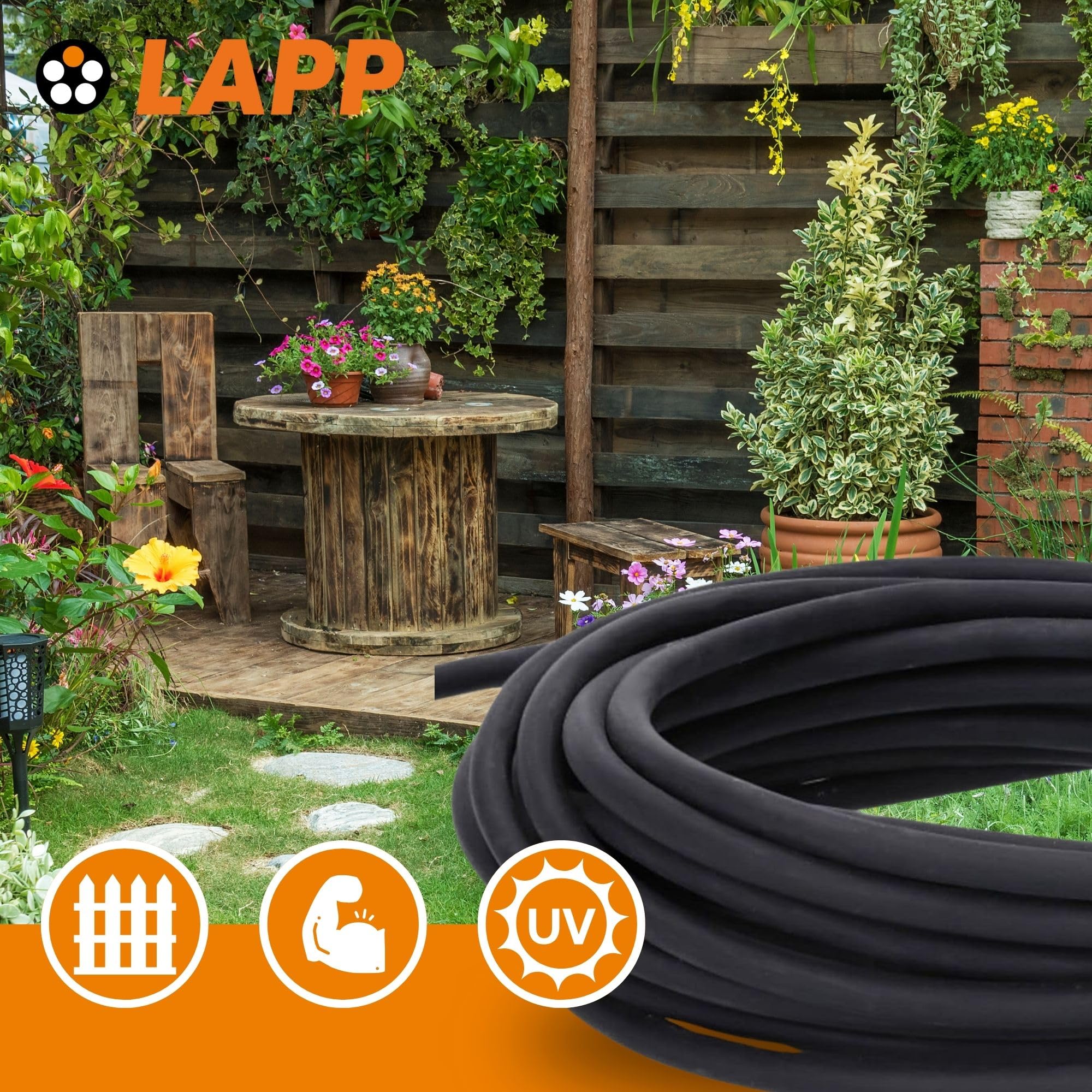 10 m Lapp 1030530 LiYCY Shielded Control Cable 2 x 0.75 mm² I UV-Resistant I Signal Cable 2 Core I Data Cable for Outdoor Use I Soldering Cable I Connection Cable LED I Connection Cable Black - Image 4