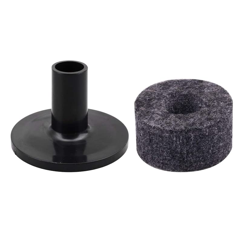 10 Pack Drum Cymbal Stand Felts with Felt Pad Washer Set Replacement Sleeves Round Soft Felt Pads Drum Kit Tool Accessories - Image 2