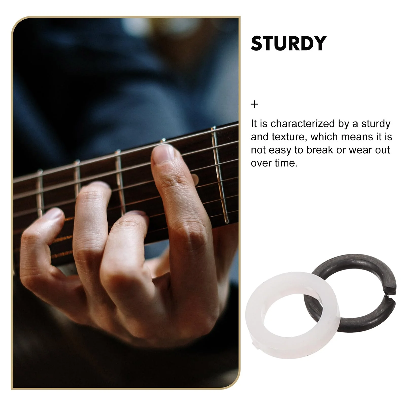 10 Pairs Guitar Peg Spacer Portable Guitar Gasket Tuner Supply Guitar Tuning Peg Gasket Guitar Spacer for Tuner Replaceable Tuner Washer Tuner Peg Washers Tuner Guitar Pads - Image 5