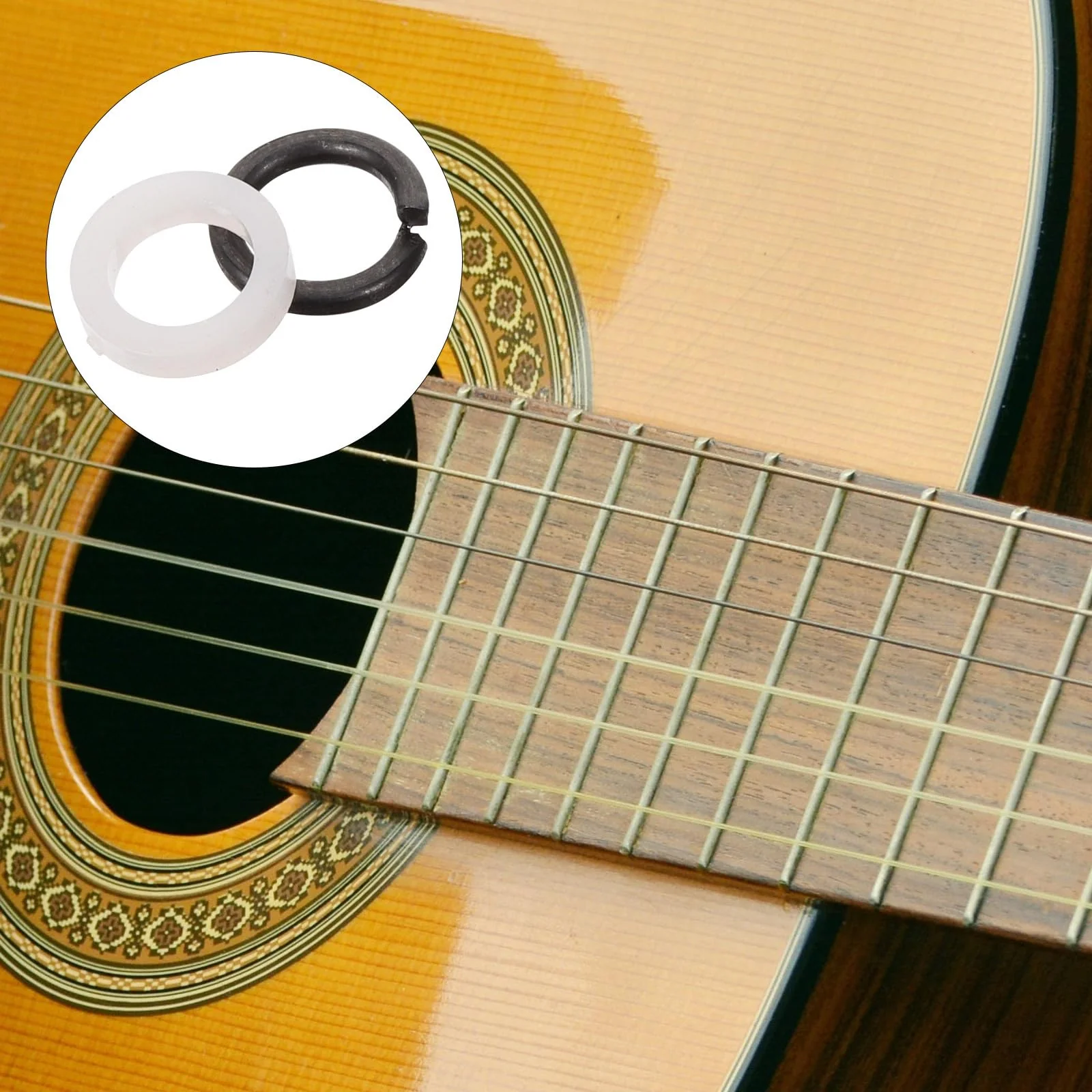 10 Pairs Guitar Peg Spacer Portable Guitar Gasket Tuner Supply Guitar Tuning Peg Gasket Guitar Spacer for Tuner Replaceable Tuner Washer Tuner Peg Washers Tuner Guitar Pads - Image 8