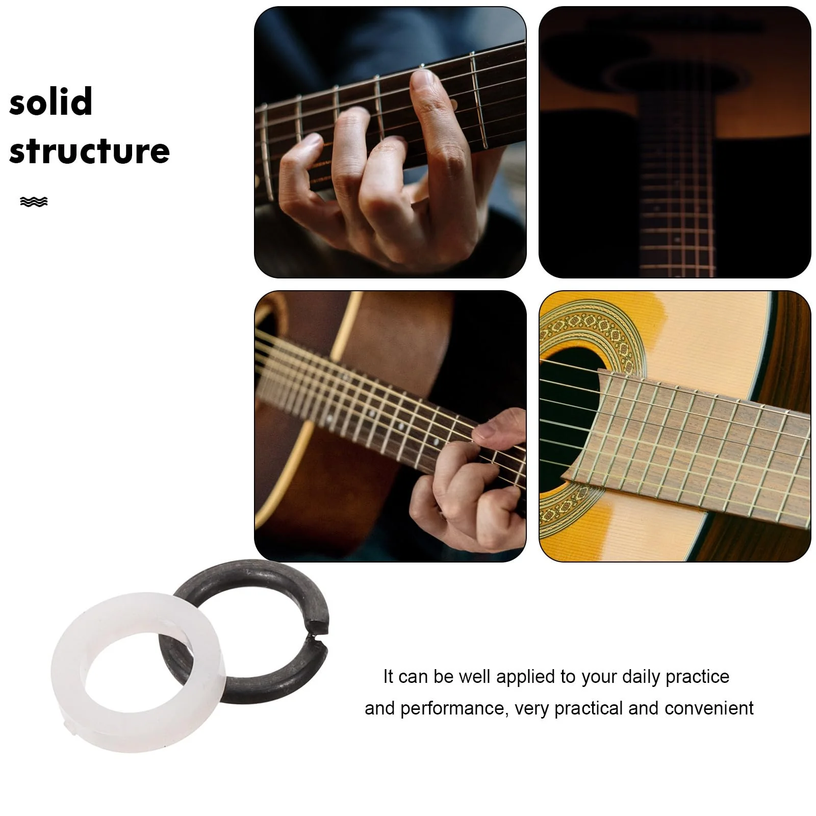10 Pairs Guitar Peg Spacer Portable Guitar Gasket Tuner Supply Guitar Tuning Peg Gasket Guitar Spacer for Tuner Replaceable Tuner Washer Tuner Peg Washers Tuner Guitar Pads - Image 9