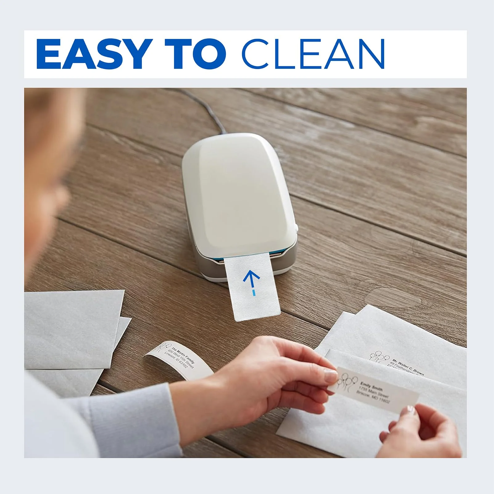 10 Pc 60622 Cleaning Card Compatible with Dymo LabelWriter 550 450 5XL 4XL Label Printer Cleaning Sheets Swipe, 3.375 x 2.125 Inch Card Reader POS Direct Thermal Swiper Cleaner - Image 6