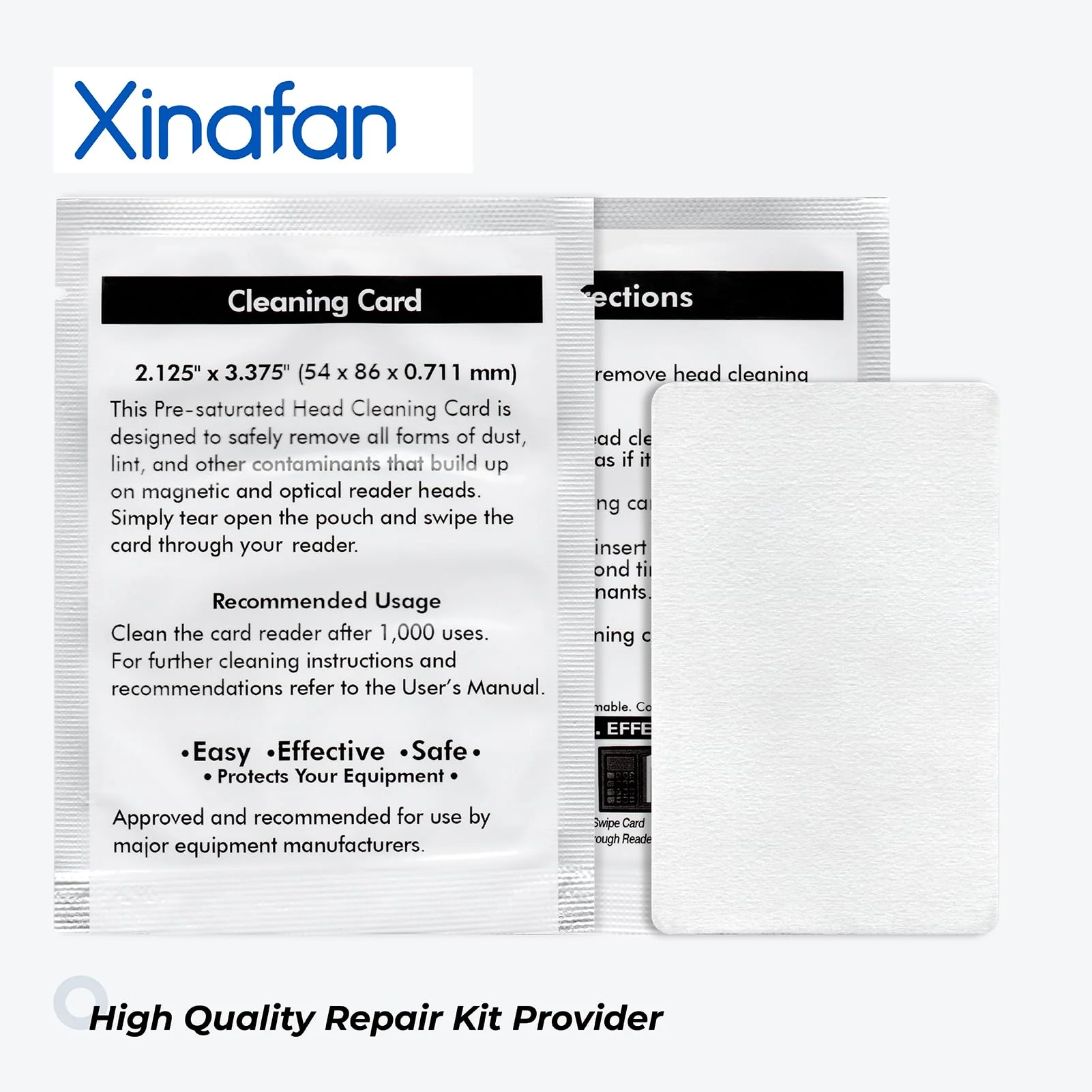 10 Pc 60622 Cleaning Card Compatible with Dymo LabelWriter 550 450 5XL 4XL Label Printer Cleaning Sheets Swipe, 3.375 x 2.125 Inch Card Reader POS Direct Thermal Swiper Cleaner - Image 7