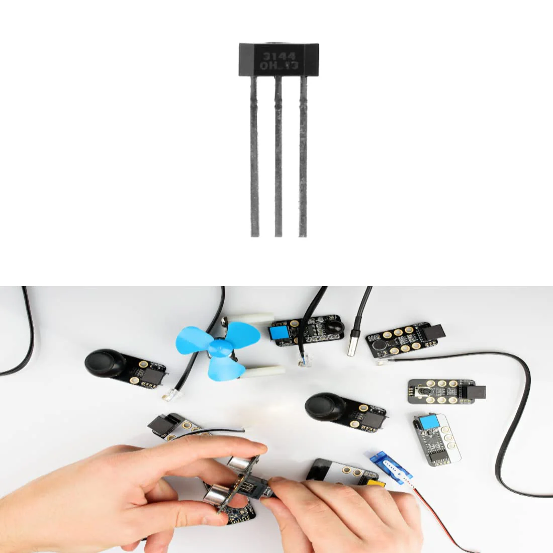 10 Pcs A3144 3144E OH3144E Hall Effect Sensor Switch TO-92UA 3 Pin SIP Set Hall Sensor - Image 4