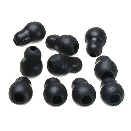 10 pcs Reusable Black Silicone Soft Earplug Eartips for Stethoscope 2cm x 1.2cm - Image 3