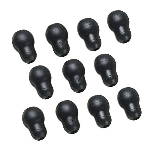 10 pcs Reusable Black Silicone Soft Earplug Eartips for Stethoscope 2cm x 1.2cm - Image 4