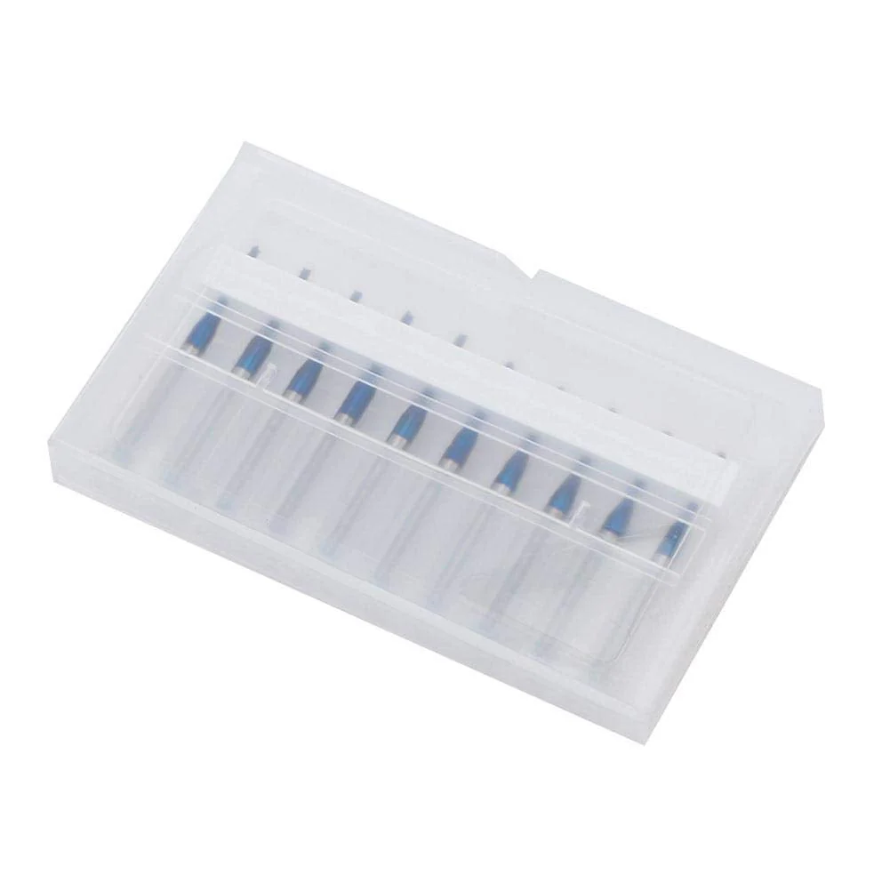 10-Piece End Mill Set Carbide Cutter Blue Corn Cutter CNC PCB Engraving Milling Tool (1.4 mm) - Image 9