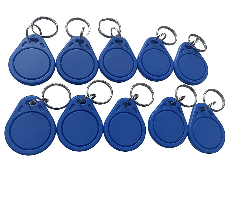 10 Pieces 125KHz Writable RFID Close Range Key T5577 Key Chain Label, Rewritable RFID Keychain, NFC Token Label for Copy/Cloning Cards (Blue) - Image 2