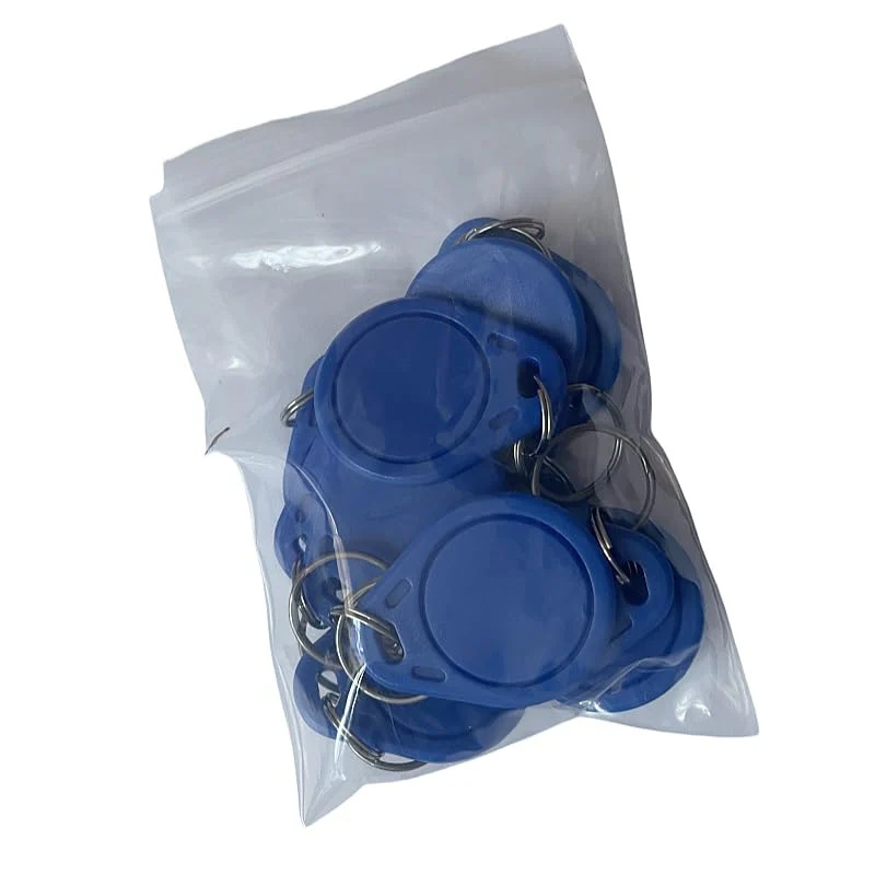 10 Pieces 125KHz Writable RFID Close Range Key T5577 Key Chain Label, Rewritable RFID Keychain, NFC Token Label for Copy/Cloning Cards (Blue) - Image 3