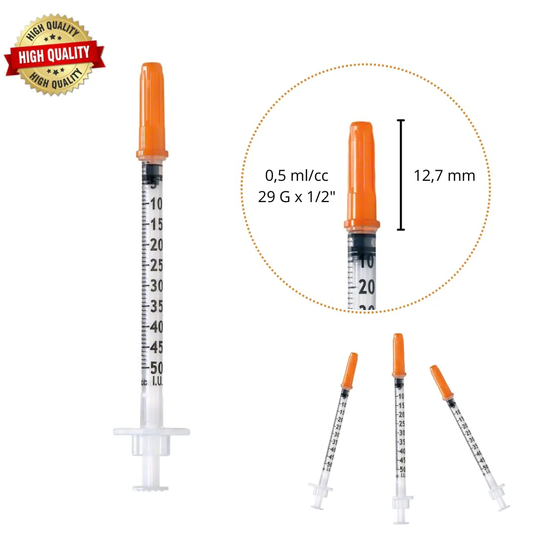 10 x 0.5ml/cc Plastic Tube 29G (0.33 x 12.7mm) Multipurpose Measuring Tools, Lab Accessories, Individually Packed 10 x - Image 3