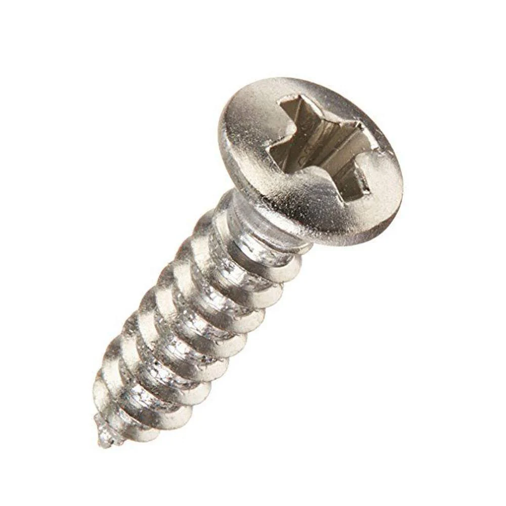 100 Pack #4 x 1/2 inch Stainless Steel Guitar Pickguard Screws Phillips for Fender Guitars - Image 2