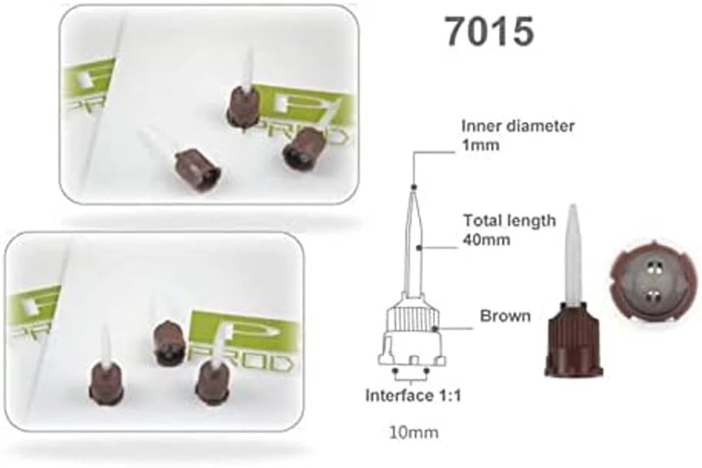 100 PCS Mixing Tips Impression is Safe And Non-toxic (7015 1mm (1:1) ' - Image 3