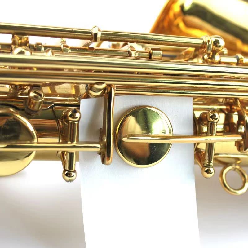100 Sheets Saxophone Cleaning Paper Woodwind Mouthpiece Pad Anti-Sticky Button Drying Absorbent Cleaner Papers for Sax Flute Clarinet Oboe Bassoon Maintenance - Image 3