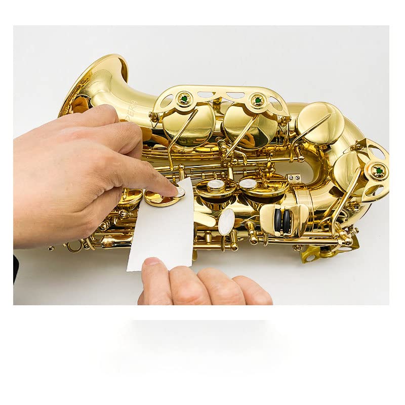 100 Sheets Saxophone Cleaning Paper Woodwind Mouthpiece Pad Anti-Sticky Button Drying Absorbent Cleaner Papers for Sax Flute Clarinet Oboe Bassoon Maintenance - Image 6