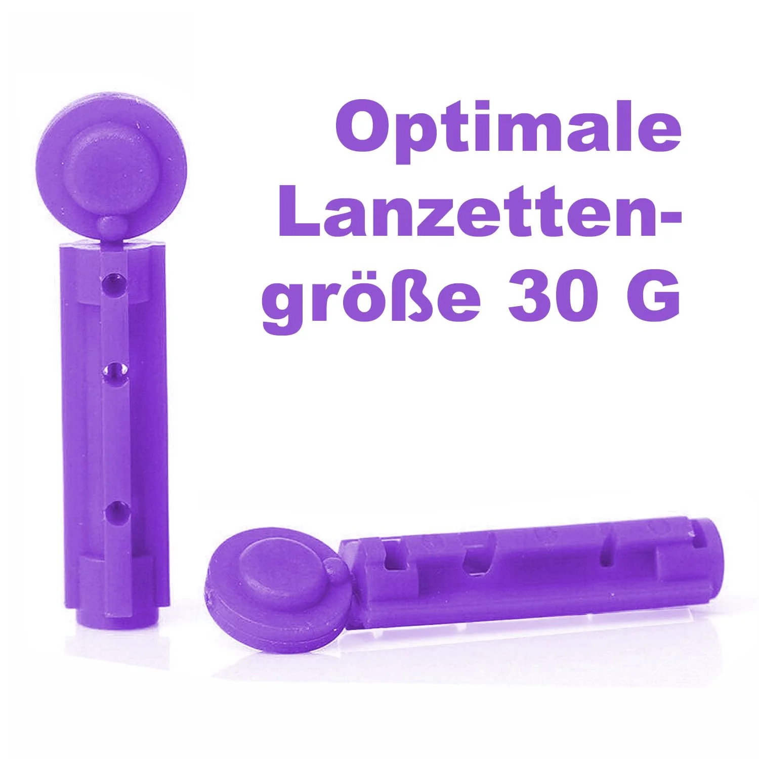 100 x One+Step Universal Lancets for All Standard Lancing Aids I Special Cut and Ultra Fine 30 G Needle for Virtually Painless Blood Removal I Sterile Blood Lancet I Ideal for Diabetics - Image 4