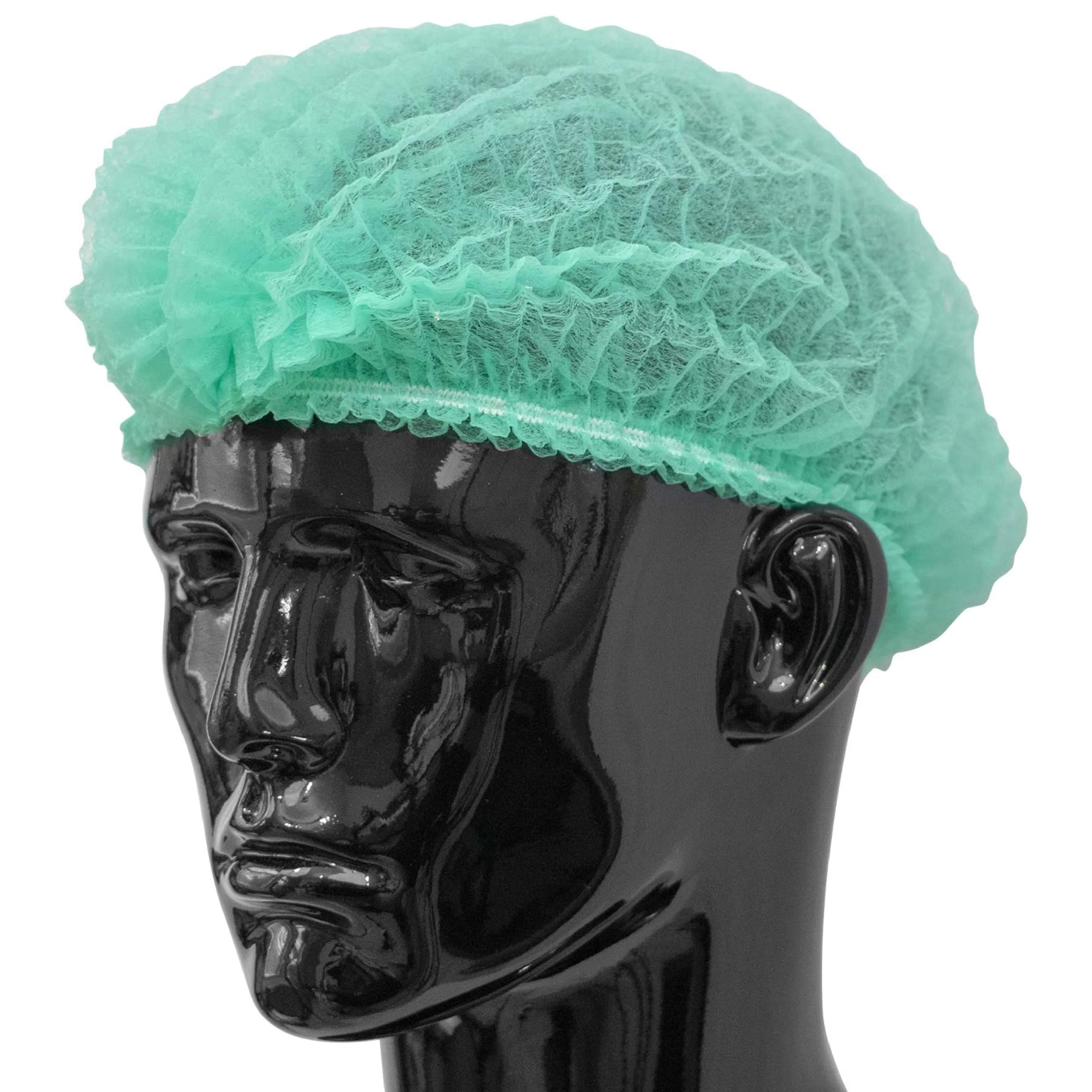 100 x simply direct Green Disposable Hair Net/Mob Caps in a Resealable Bag - Image 7