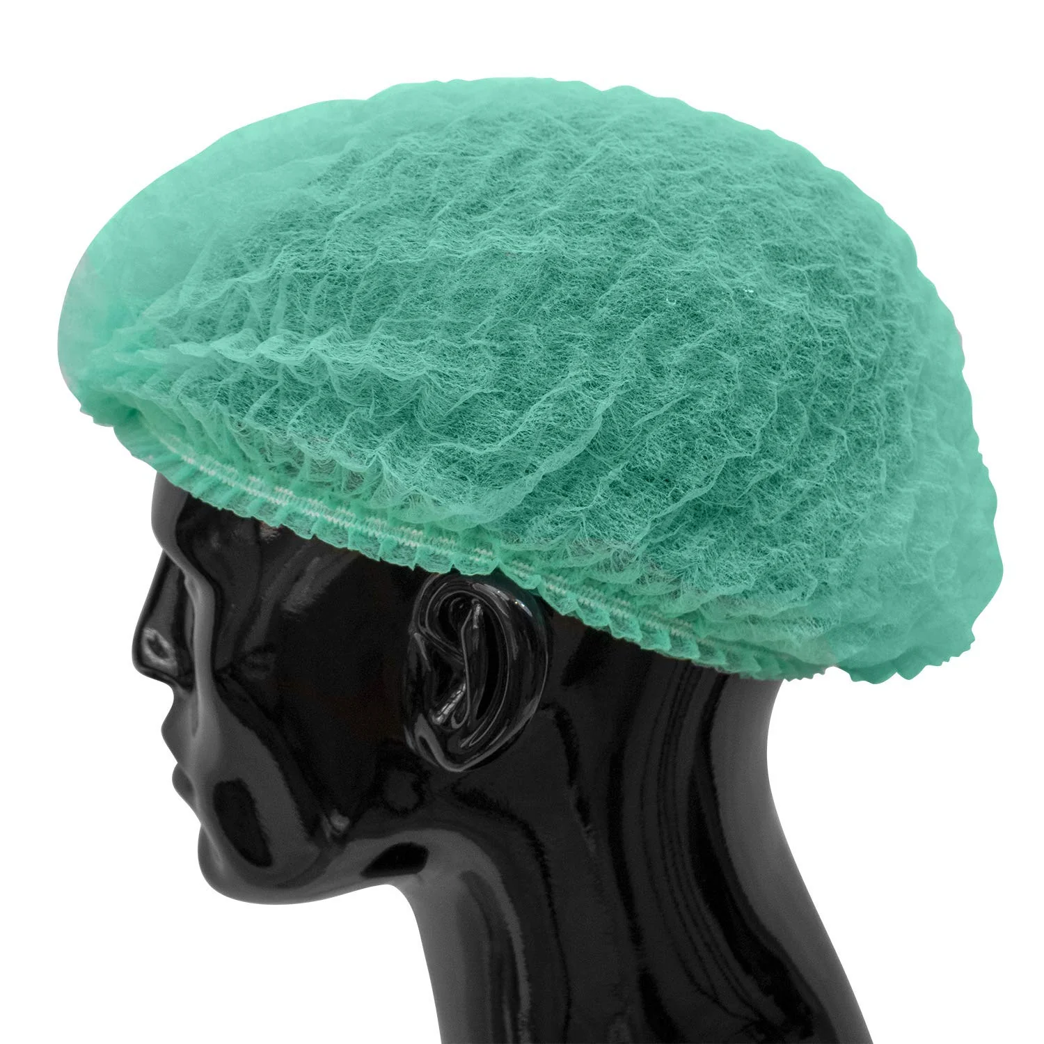100 x simply direct Green Disposable Hair Net/Mob Caps in a Resealable Bag - Image 9