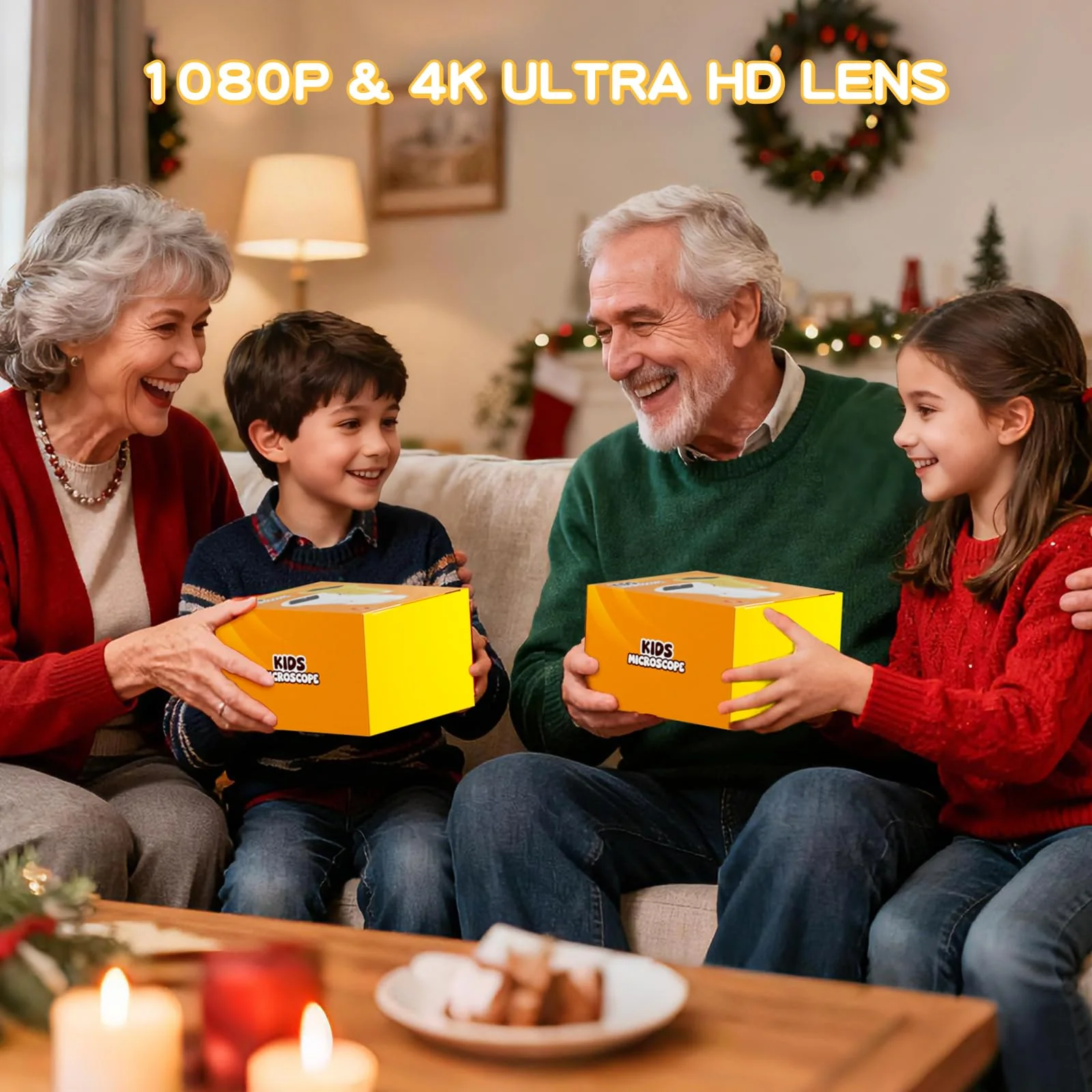 1000X Handheld Digital Microscope for Kids : Wonderquest Microscope with 2.0" IPS Screen, STEM Toys for Ages 3-6 8-13 Girls Boys Child, Portable Edu Gift Age 4-6 8-12 Children Students Yellow - Image 5